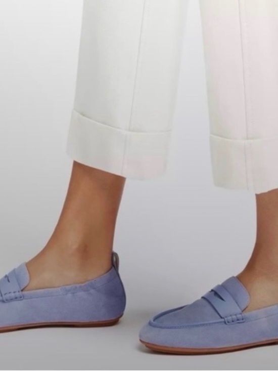 Fitflop Shoes - FitFlop Allegro suede loafers lilac Sz 7.5 GREAT USED CONDITION Worn 4 times